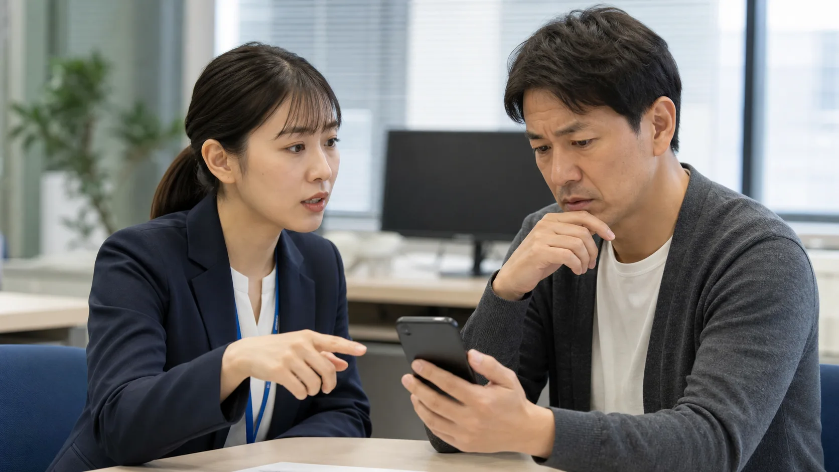 不審なウォレット接続をサポート担当者と確認する利用者