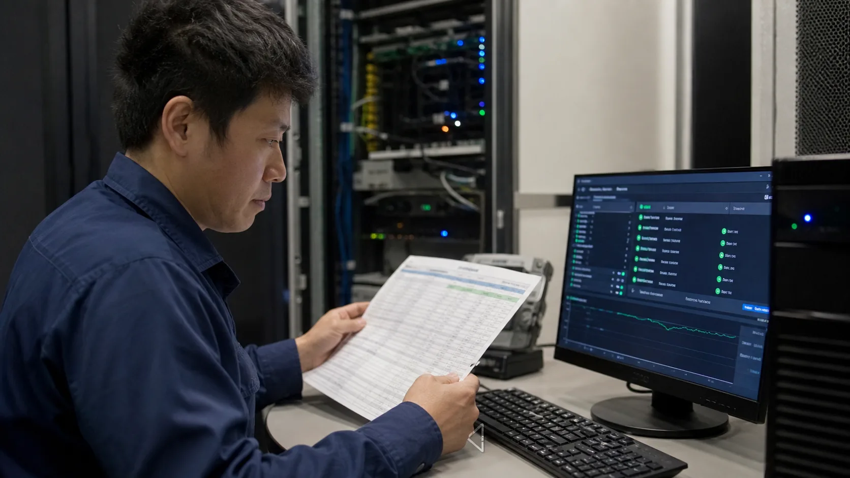 バリデーターの稼働状況とロック期間を確認する運用担当者