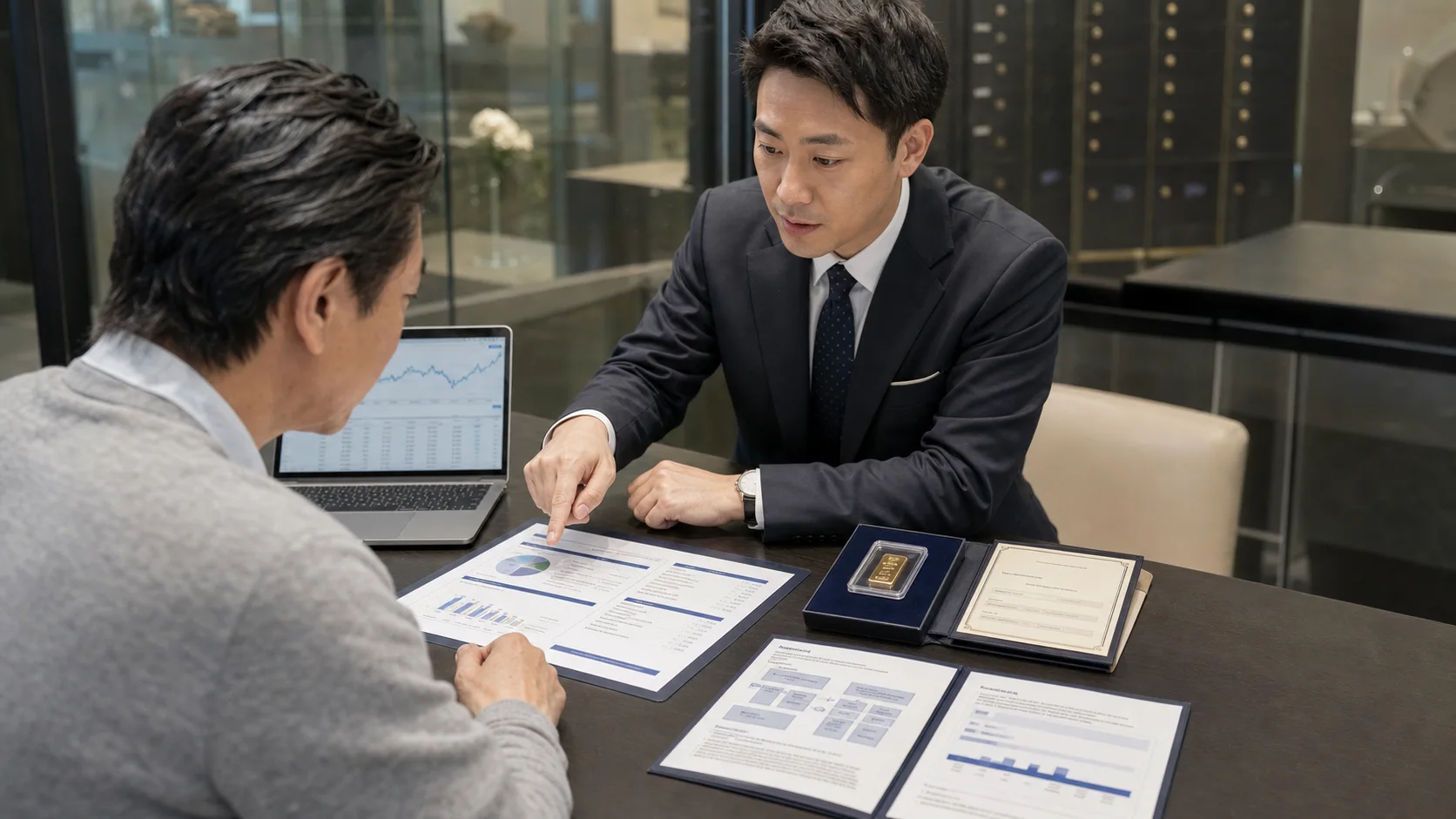 金ETFと現物金の保管・流動性・費用を相談窓口で比較する投資家