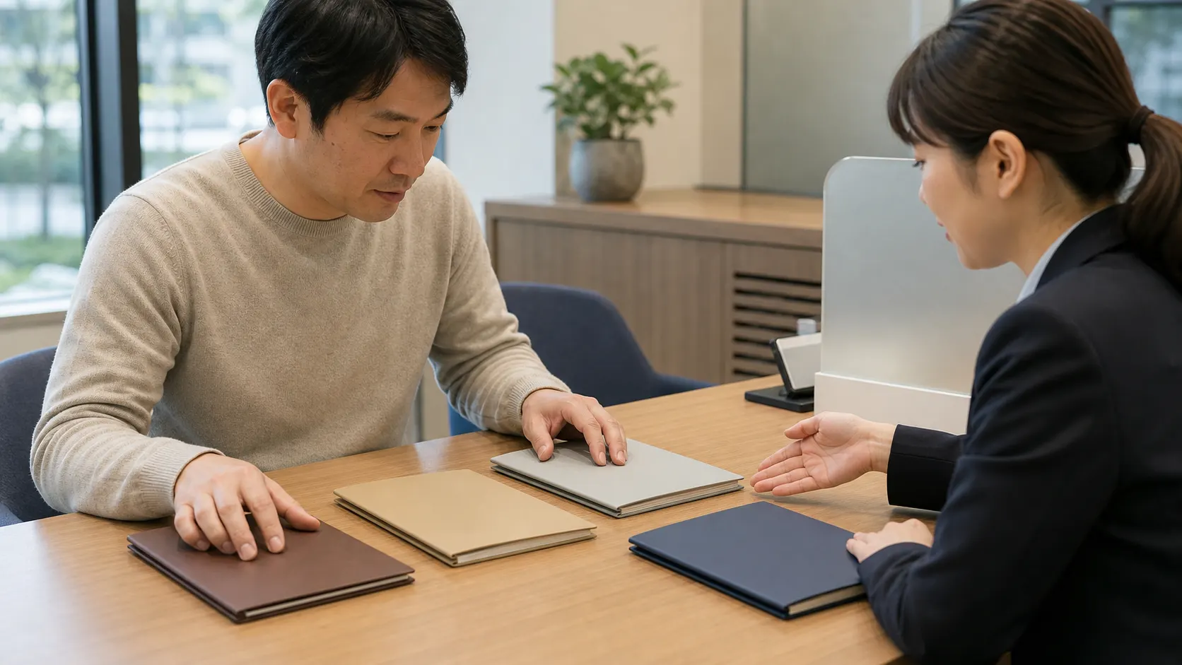 円MMFと満期を分散した定期預金を比較する利用者